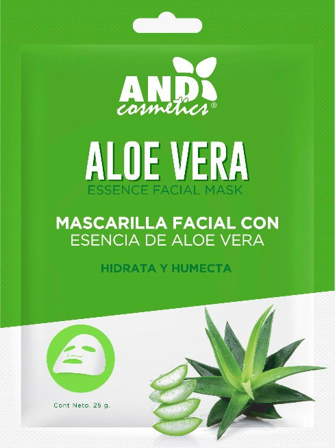 Mascarilla Facial Esencia de Aloe Vera - Compra Maquillaje y Artículos de Belleza | Belle Queen Cosmetics
