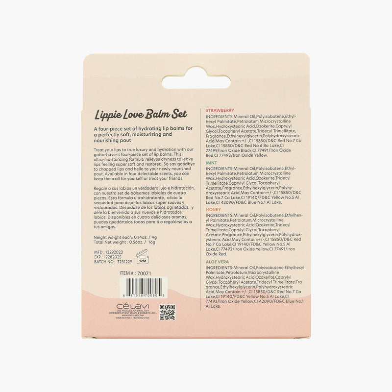 SET DE 4 BÁLSAMOS LABIAL | CELAVI