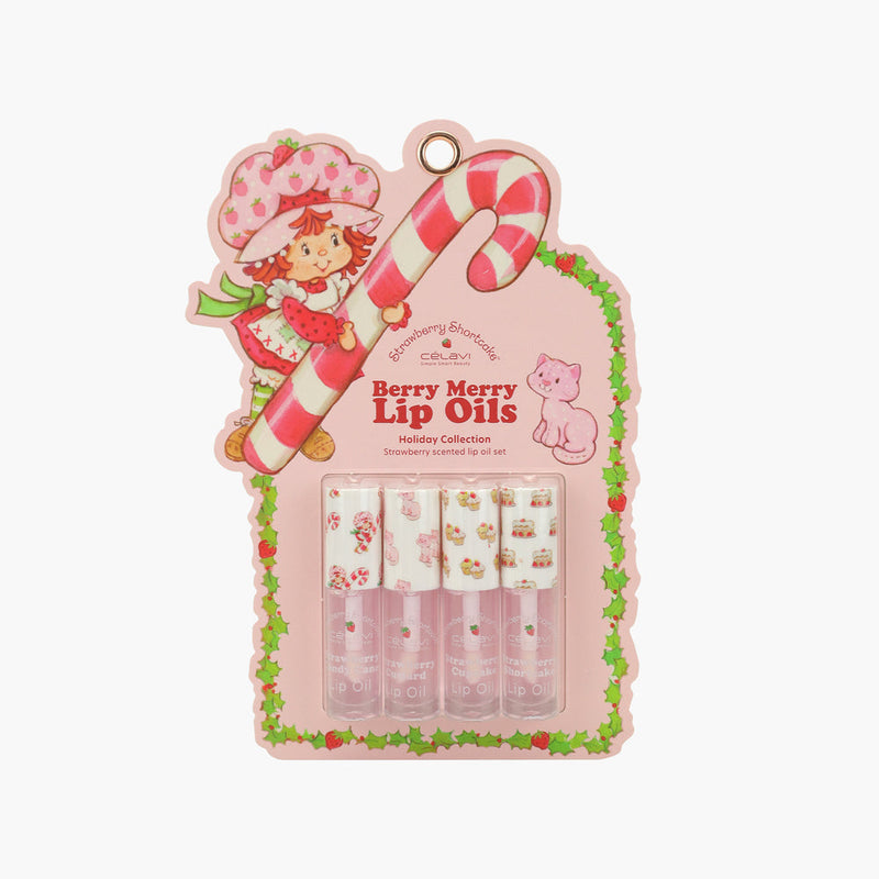 SET DE 4 ACEITES LABIAL STRAWBERRY SHORTCAKE | CELAVI