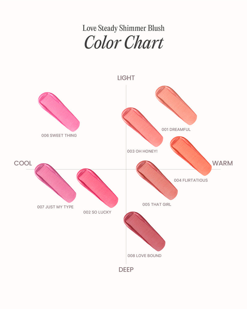 LOVE STEADY SHIMMER BLUSH - RUBOR LIQUIDO CON SHIMMER | MOIRA