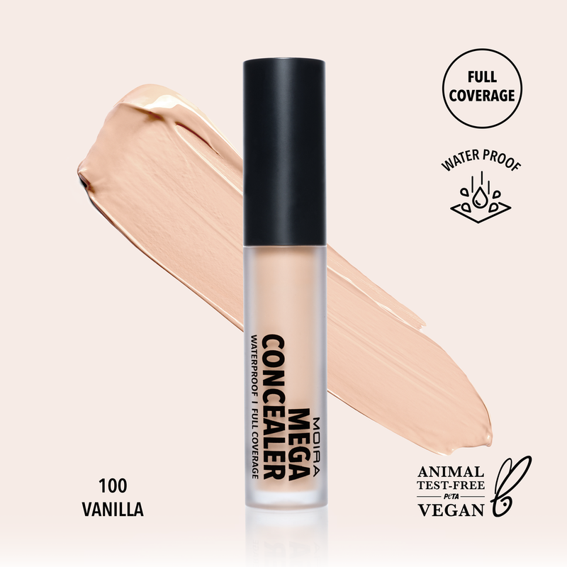 MEGA WATERPROOF CONCEALER (100, VANILLA) - Compra Maquillaje y Artículos de Belleza | Belle Queen Cosmetics
