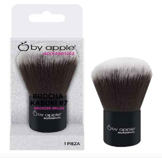 BROCHA PROFESIONAL PARA MAQUILLAJE KABUKI BY APPLE 6 X 4 CM - Compra Maquillaje y Artículos de Belleza | Belle Queen Cosmetics
