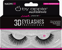 Pestaña Postiza Profesional 3D By Apple # 01 Naomi - Compra Maquillaje y Artículos de Belleza | Belle Queen Cosmetics