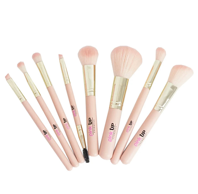 Pink Brushes Set - PINK UP - Compra Maquillaje y Artículos de Belleza | Belle Queen Cosmetics